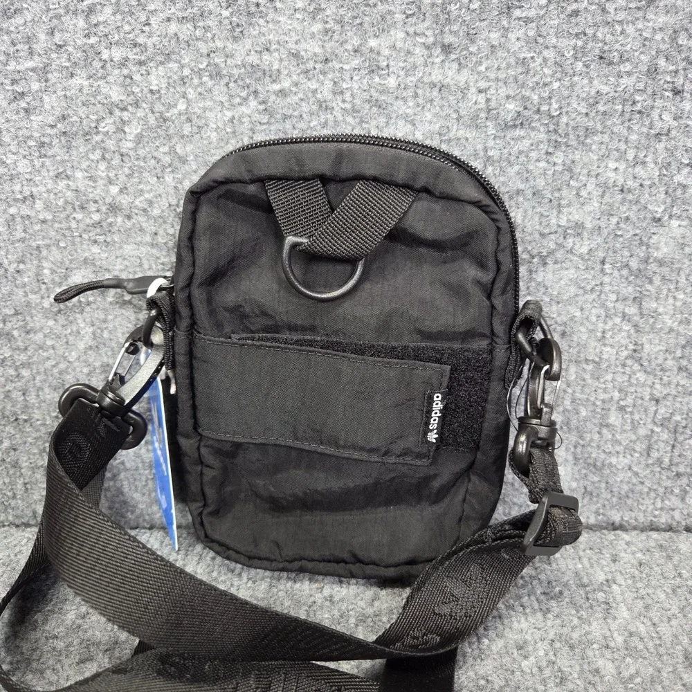 New Adidas Designer Crossbody Pack Gym Travel Street Style Shoulder Bag Black‎